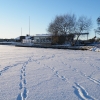 Våfflan sedd från ute på Isen den första snöpromenaden 2011... 