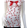 V-ringad vit cherry topp med rosett vid bysten.
Finns endast i storleken S
Pris: 249 kr