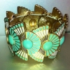 emaljerad art deco armband i 20tals stil.