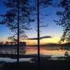 Bild från Evertsbergssjöarna av @magnusnoppa - Stannade och tog en bild vid Evertsbergssjöarna, när jag var på väg hem till Sälendalen över Vasaloppsvägen. Klockan var 00:10. Magiskt! #Midsommar #Dalarna