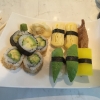 11 bitar vegetarisk sushi för 83 kronor. 