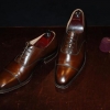 Oväntat besök från England. Crockett & Jones Hallam, storlek 7 F (ca 41.5-42). Pris 2500:-