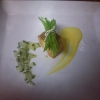 Misobraised filet of cod, saffron, sesame, cucumber - coming up soon!