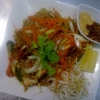 wokade ris nudlar med räkor ( Pad Thai ) 