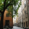 Brända Tomten outside the hostel