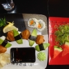 10 bitar vegetarisk sushi för 90 kronor.