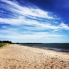 Bild från Ljugarns strand av @senapscillen - Fint och ensamt på stranden idag. Kanske ett dopp i det blå (14gradercelsius).