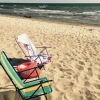 Bild från Ljugarns strand av @susannedare - Ensamma på stranden och drygt 20 grader i vattnet. Bra att ha i minnet om några månader.