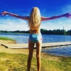 Bild från Arkadien, Rimbo av @styleforyou_ - She loves #sunbathing #swimming #summer @lova_swimming #daughter