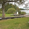  Bryggorna på land, tre meters hopptornet, livbojarna, livbåten.