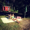 Bild från Bergasjön av @erikmolnbo - #solochbad med mina tjejer