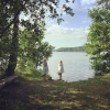 Bild från Bolen I Simonstorp av @crelle - Morgondopp. 
#crelle #inorrköping
