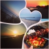 Bild från Dalabadet av @monicawallin - Grillkväll på stranden #strand #hav #solnedgång