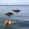 Bild från Lökholmen av @annaclaraw - Kvällsdoppet - det bästa av alla dopp! Som vi brukar säga.