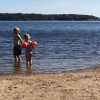Bild från Hökarängen Beach av @killermom - Säsongspremiär på favvobadet. Bättre sent etc...