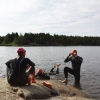 Bild från Domarudden av @gourmettriathlet - Morgonhäng i gummi. Testkörde prylarna inför Rockman nästa vecka och passade på att göra några sista minuten ändringar...dom är ju dom bästa. #rockmanswimrun #swimrun #openwater #2xusverige #swimming