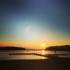 Bild av @jelkis - Kvällsbad! #kvällssol #evening #sky #sunset #lake