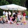 Vi firade 30 årskiva med LUAU på stranden