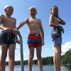 Bild från Flatenbadet av @mickanlind71 - Tre badamigos