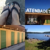 Bild från Flatenbadet av @mariacollsioo - Nu badväder.