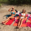 Bild från Flatenbadet av @issaaaah - Sol och bad med systrarna Jaldegren 
