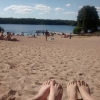 Bild från Flatenbadet av @mmkero - Gått och drömt om solsemester, behövde ju bara komma hem till stockholm :P Härlig dag på stranden med @nordstromrebecca :)