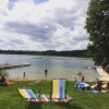 Bild från Flämslätt Badplats av @miliindahouse - Äntligen lite strandhäng vid sjön! ☀️