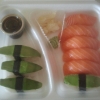 Tråkig sushi gjord på undermåliga ingredienser.