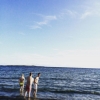 Bild från Bua Hamn av @anderscino - Tre modiga. Och en fegis som förevigar the kodak moments #varberg #sommar15 #saltvatten