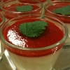 Vaniljpannacotta m. jordgubbstäcke