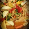 Wokad kyckling med karicurry