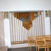  Stora kapellet, på ena långsidan står en orgel.
