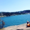 Bild från Ganletbadet av @angeliqalizzetheolsson - - ser så mycket fram emot att gå till jobbet nu och lämna detta strandhäng 