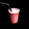 En syrlig hallonsmoothie