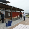 Invigning av den nya receptionsbyggnaden ute på Askims camping våren 2010.