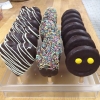 Det senaste cake on stick, muffins på pinne doppad i choklad, 25 kr st