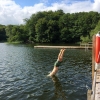 Bild från Gyllebosjön av @msmajabird - Scandinavian summer #österlen #skåne #scandinavia #skandinavien #dukkert #hovedspring #hovedspringer #søbad #lakelife #myboys #kids