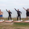 Bild från Gotlands Surfcenter av @gotlandssurfcenter - Asså lite missuppfattning idag på supkursen. Kanske inte helt oväntat när man sätter @tessanmerkel @tony_irving_  och @stylistjonashallberg på varsin bräda... We like! /Calle #campingqueens #toftasödr