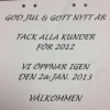 God jul & Gott nytt år