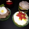 Choklad, hallon & kardemumma, pepparkakscupcakes