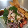 Dagens sallad är med kalkon, fetaost och bönsallad