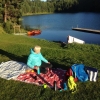 Bild från Hemtjärn av @kerstin_hammar - Härlig kväll med bad och picknick med Ingrid☀️⛅️