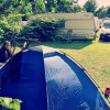Bild från Ystads Camping av @simondybeck - Doing it camping style till Bellas stora missnöje. Själv är jag glad ägare av ett helt först 