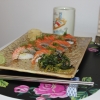 Ponzu marinerad lax sushi