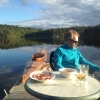 Bild av @lillakittu - Måndag#Holmasjön #knäpptyst#brygga#