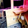 Bild av @petterikoste - #holmasjön #sauna #xmas new high seat!