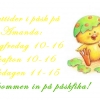 Hoppas vi ses under påskhelgen!