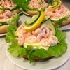 Vi har jättegoda mackor med handskalade räkor 