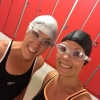 Bild från Borås Simarena av @samferna - Två nervösa badprinsessor som ska göra debut i crawlbassängen! Det är dax att lämna tantplasket och lära sej crawla som Tarzan! #stepoutofyourcomfortzone #outsidethebox #simma #crawl #plaskochlek #nyakarriären #swim