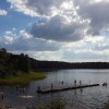 Bild från Härlanda Badplats av @aeroz87 - Trevligt att avsluta en grym helg med bad! #härlandatjärn